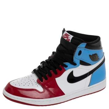 Pre Owned Air Jordan Multicolor Leather Air Jordan 1 Retro High OG  Fearless Sneakers Size 45