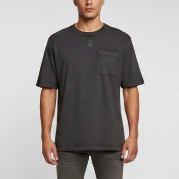 Pre Owned Alexander McQueen Grey Skull Embroidered Jersey T-Shirt L