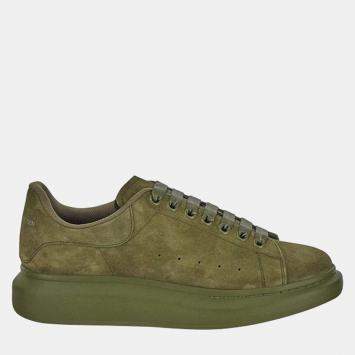Pre Owned Alexander McQueen Suede Oversized Sneaker in Green Size 44.5
