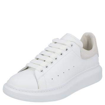 Pre Owned Alexander McQueen White/Beige Oversized Sneakers Size EU 41