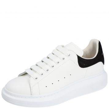 Pre Owned Alexander McQueen White/Black Oversized Sneakers Size EU 42