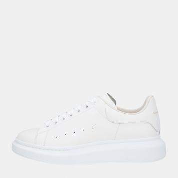 Pre Owned Alexander McQueen White Oversized Sneakers Size EU 42