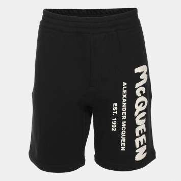 Pre Owned Alexander McQueen Black jersey Short S