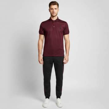 Pre Owned {"name": "Alexander McQueen Burgundy Cotton Polo T-Shirt & Jogger Pants Set M/XXL", "name_ar": "طقم قميص بولو قطني بورغندي وسروال رياضي من ألكسندر ماكوين مقاس متوسط - ميديوم/مقاس ضخم جدًا - إكس إكس لارج"}