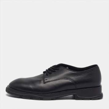 مملوكة مسبقًا Alexander McQueen Size 43.5 Black Leather Oxfords