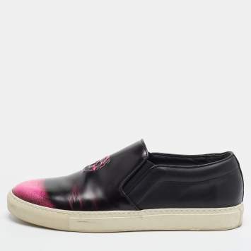 Pre Owned Alexander McQueen Multicolor Leather Skull Sneakers Size 44
