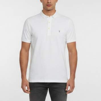 مملوكة مسبقًا All Saints White Cotton Pique Short Sleeve T-Shirt M 