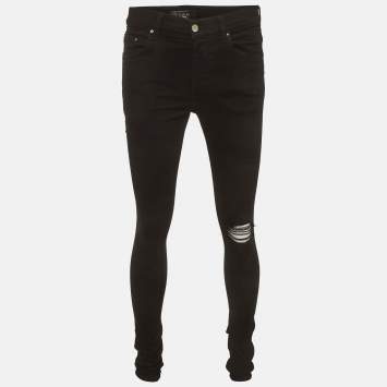 Pre Owned Amiri Black Denim Slim Fit Jeans M / Waist 31.5"