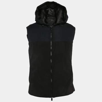 Armani Collezioni Navy Blue Water Repellent Zip Front Jacket Armani Collezioni Navy Blue Water Repellent Zip Front Jacket
