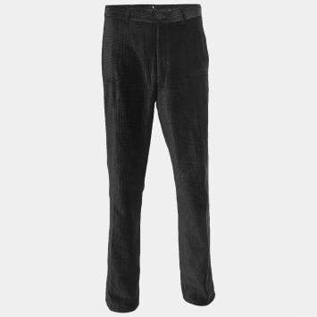 Pre Owned Armani Collezioni Black Checked Velvet Trousers L