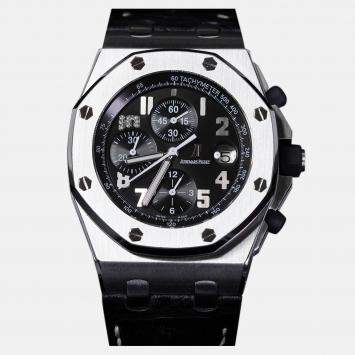 Pre Owned Audemars Piguet Royal Oak Offshore 26055ST.OO.D002CR.01 Automatic Black Stainless Steel Men's Wristwatch 42 mm