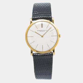 Audemars Piguet 5043BA Manual Winding White 18k Yellow Gold Men's Wristwatch 32mm