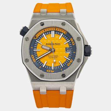 Audemars Piguet Royal Oak Offshore 15710ST Automatic Orange Stainless Steel Men's Wristwatch 42 mm