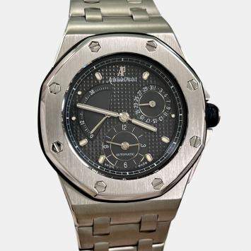 Pre Owned Audemars Piguet Royal Oak Offshore 25970ST Automatic Blue Stainless Steel Men's Wristwatch 38 mm