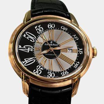 Pre Owned Audemars Piguet Millenary 15320OR.OO.D002CR.01 Automatic Silver 18K Rose Gold Men's Wristwatch 45 mm
