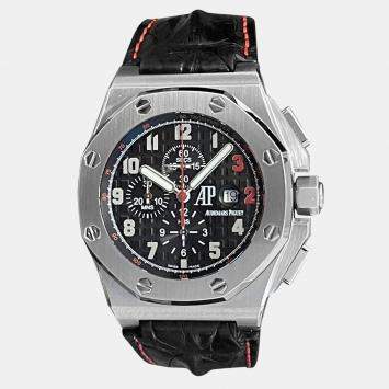 مملوكة مسبقًا ساعة يد رجالية أوديمار بيغيه رويال أوك أوفشور كرونوغراف شاكيل أونيل 26133ST 48مم