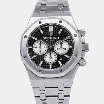 Pre Owned Audemars Piguet Royal Oak 26331ST.OO.1220ST.02 Automatic Black Stainless Steel Men's Wristwatch 41 mm