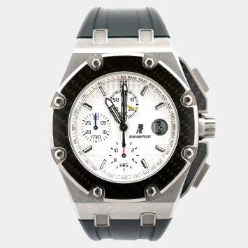 Pre Owned Audemars Piguet Royal Oak Offshore 26030IO.OO.D001IN.01 Silver Titanium Automatic Men's Wristwatch 44mm