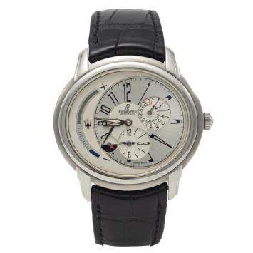 Pre Owned Audemars Piguet Millenary Dual-Time Maserati Limited Edition 900 Pieces Steel Men's Watch 42X45 MM