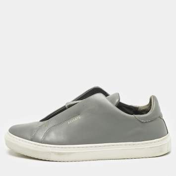 Axel Arigato Grey Leather Clean 90 Low Top Sneakers Size 43