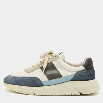 Pre Owned حذاء رياضي أكسل أريجاتو جينيسيس فينتاج قماش، جلد وجلد سويدي متعدد الألوان بعنق منخفض مقاس 43