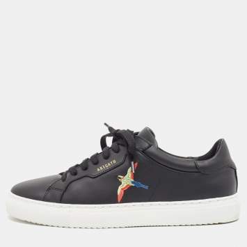 Pre Owned Axel Arigato Black Leather Low Top Sneakers Size 40