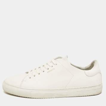 Pre Owned Axel Arigato White Leather Low Top Sneakers Size 43