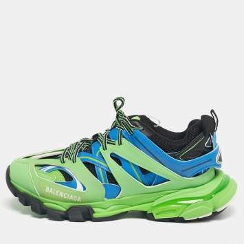 Balenciaga Multicolor Mesh And Leather Triple S Platform