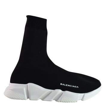 Pre Owned Balenciaga Black Stretch Tess Sneakers Size 43 