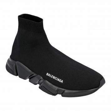 مملوكة مسبقًا Balenciaga Black Speed Recycled Sneakers EU 43