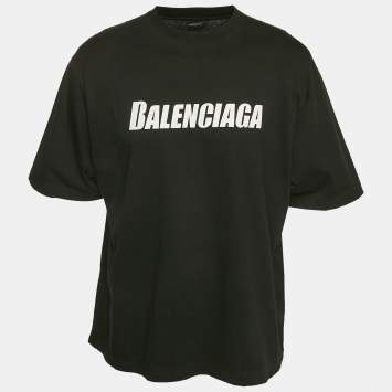 Balenciaga Washed Grey Cotton Speed Hunters Printed T-Shirt Balenciaga Washed Grey Cotton Speed Hunters Printed T-Shirt