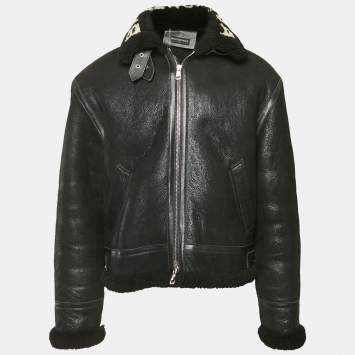 Balenciaga Wool Fleece Logo Embroidered Oversized Zip-Up