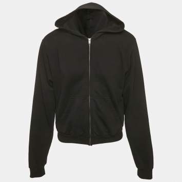 مملوكة مسبقًا Balenciaga Unifit Black Cotton Zip-Up Jacket M