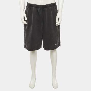 Pre Owned Balenciaga Unifit Grey Cotton Short M