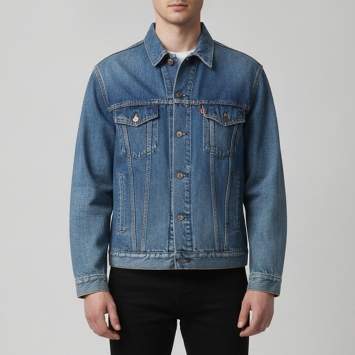 مملوكة مسبقًا Balenciaga Blue Denim Logo Embroidered "Like a Man" Jacket XL