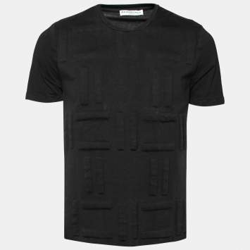 مملوكة مسبقًا Balenciaga Black Cotton Crew Neck T-Shirt S