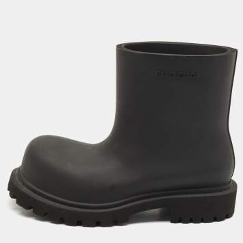 Balenciaga Black Rubber Steroid Boots Size 41