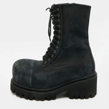 مملوكة مسبقًا بوت بالنسياغا كومبات دينيم أسود مقاس 41