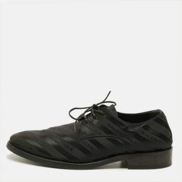 مملوكة مسبقًا Balenciaga Size 42 Black Canvas Lace Up Derby