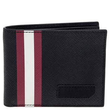 Pre Owned Bally Black Coated Canvas Brasai Bifold Wallet