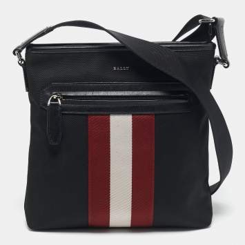 Pre Owned Bally Black Nylon Currios Crossbody Bag