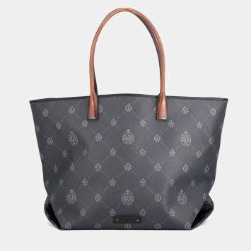 Pre Owned Berluti Black Monogram Canvas Leather Tote Bag