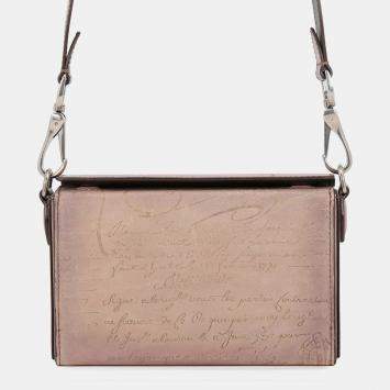 مملوكة مسبقًا Berluti Un Jour de Poche Messenger Medium Bronze Venice Calfskin Leather Shoulder Bag