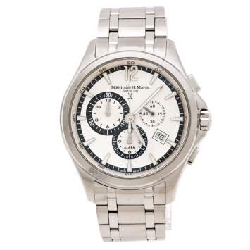 Bernhard H. Mayer Silver White Stainless Steel Virtus Limited Edition Men's Wristwatch 43 mm