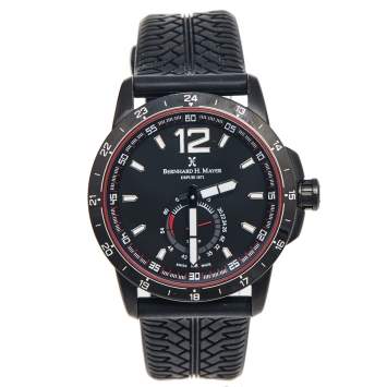 Pre Owned Bernhard H. Mayer Black PVD Plated Stainless Steel Rubber Drift Glider BH11/CW Men's Wristwatch 44 mm