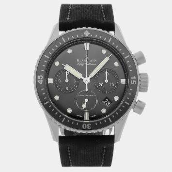 Pre Owned Blancpain Fifty Fathoms Bathyscaphe Flyback Chronograph 5200-1110-B52A Automatic Black Stainless Steel Men’s Wristwatch 43mm
