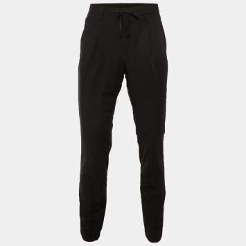 مملوكة مسبقًا Boggi Milano Black Nylon B Tech Trousers M/L