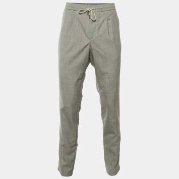 مملوكة مسبقًا Boggi Milano Grey Wool Trousers M/L