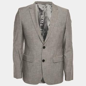 Boss By Hugo Boss Grey Wool Blend Aeron1/Hamen1 Blazer M