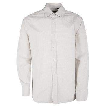 Pre Owned Boss By Hugo Boss Multicolor Checked Long Sleeve Button Front Shirt XL